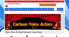 Desktop Screenshot of cartoonactors.com